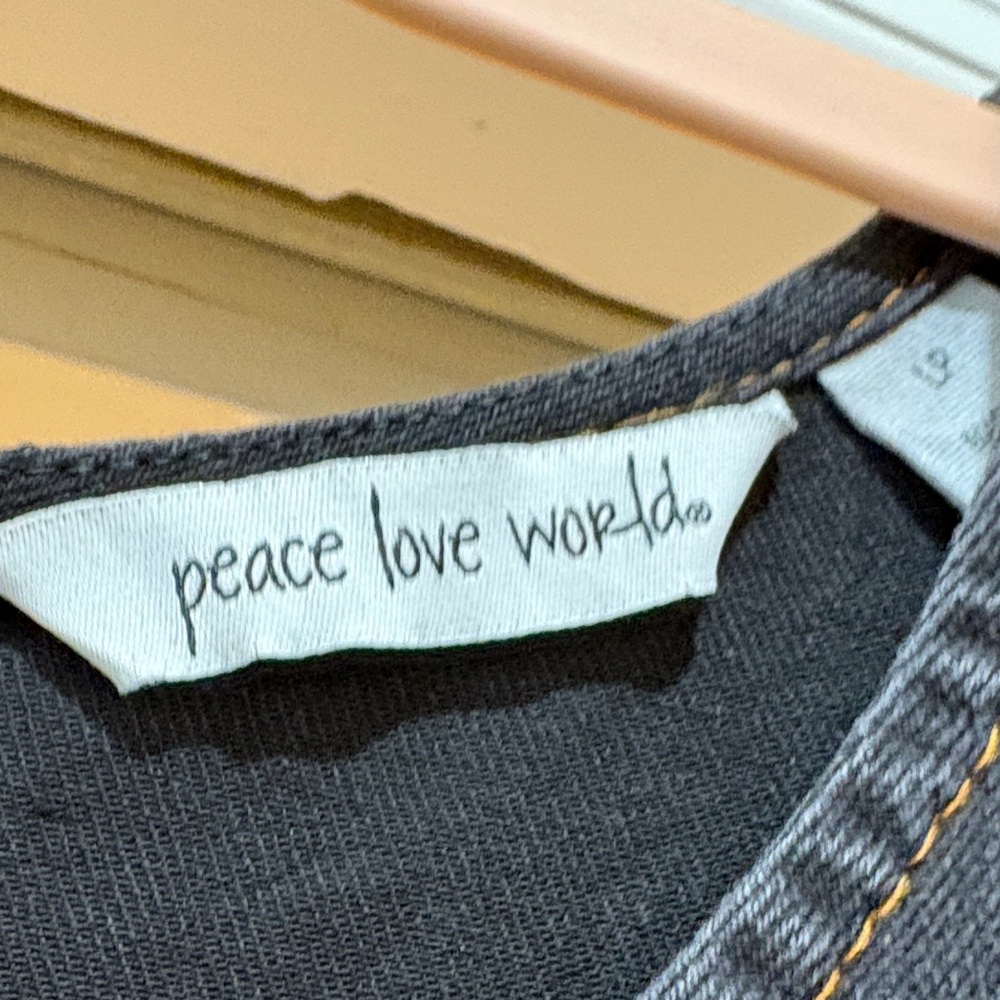 Peace Love World Black Midi Dress